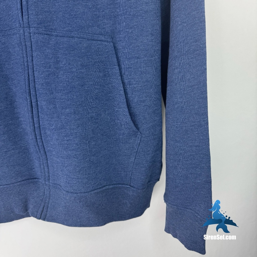 1236 U.S. Polo Assn. Full-Zip Hoodie – Size L – Heather Blue - Picture 6 of 15